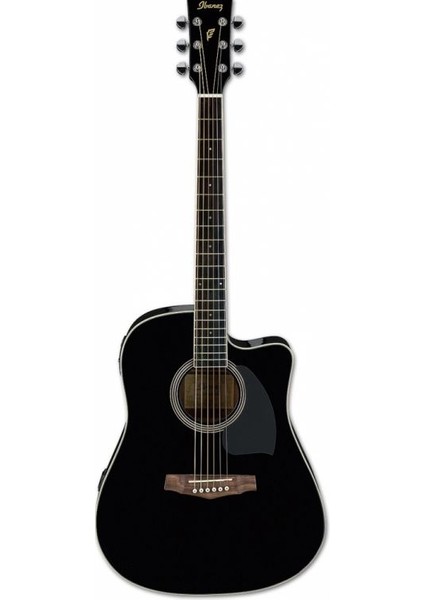 Ibanez PF15ECE-BK Elektro Akustik Gitar