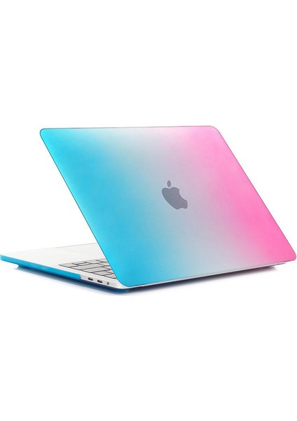 Apple 13" Macbook Pro M2 A2686 Gökkuşağı Kılıf Koruyucu Kapak CMPTM2-133RW