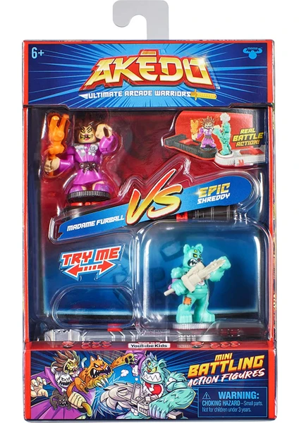 Giochi Preziosi Akedo Seri 2 2'li Paket - Madame Furball Vs Epic Shreddy