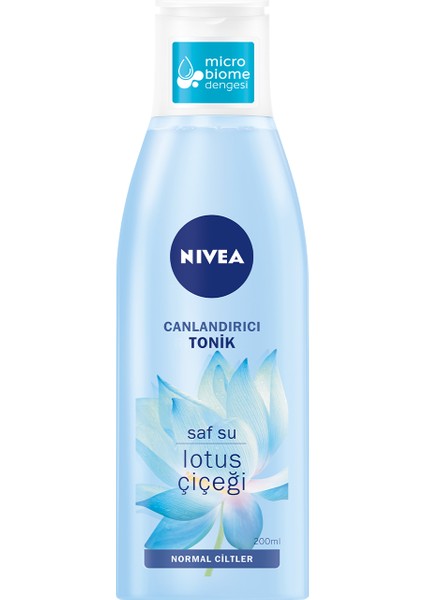 NIVEA Canlandırıcı Tonik 200ml;Normal Ciltler;Yüz Temizleme;Saf Su ve Lotus Çiçeği