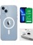 iPhone 13 Uyumlu ( iPhone 13 ) Magsafe Şarj Destekli Darbe Dirençli Fit Hard Silikon Kılıf + Kamera Lens + Seramik Nano Ekran Koruyucu 1