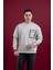 Oversize Baskılı Pamuklu Erkek Sweatshirt 1