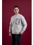Oversize Baskılı Pamuklu Erkek Sweatshirt 3