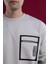 Oversize Baskılı Pamuklu Erkek Sweatshirt 5