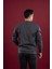 Oversize Baskılı Pamuklu Erkek Spor Sweatshirt 5