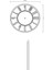 Dekoratif Renkli Daire Beton Duvar Saati 26 cm - Karton 3