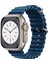Apple Watch Ultra 49MM Uyumlu Kordon Waterproff Ayarlanır Tokalı Silikon Kayış Bileklik 1