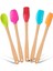 Valletta Indigo 5 Li Renkli Bambu Silikon Spatula Seti Uzun 26CM 1
