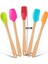 Valletta Indigo 5 Li Renkli Bambu Silikon Spatula Seti Uzun 26CM 3