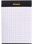 Classic Üstten Zımbalı A7 Kareli Defter Black RB112009 2