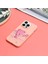 iPhone 14 Pro Soluk Pembe Için Silikon Boyalı Telefon Kılıfı (Yurt Dışından) 4