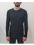 Erkek O Yaka Kol Şertli Basıc Sweat Siyah WK25425 1