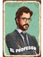 La Casa De Papel El Profesör Retro Ahşap Poster 1