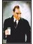 Atatürk Rakı Içerken Retro Ahşap Poster 1