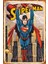 Superman Süper Kahramanlar Retro Ahşap Poster 1