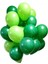 30 Adet Metalik Balon (Koyu Yeşil - Açık Yeşil -Karışık) 1