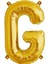 G Harfi Altın (Gold) Renk Folyo Balon-40 Santim -Harf Isim Folyo Balon 1