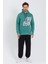Kapüşonlu Kanguru Cepli Baskılı Sweatshirt 3