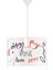 Silindir PVC Avize Sarkıt-Beyaz Love 1