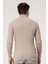 Erkek Balıkçı Yaka Slim Fit Fitilli Triko Kazak 6091288 Bej 5