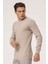 Erkek Balıkçı Yaka Slim Fit Fitilli Triko Kazak 6091288 Bej 3