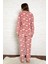 Kadın Kışlık Welsoft Peluş Polar Düğmeli Pijama Takımı 3
