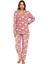 Kadın Kışlık Welsoft Peluş Polar Düğmeli Pijama Takımı 4