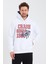 Amazing Crash  Kapüşonlu Kanguru Cepli Baskılı Sweatshirt 1