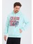 Amazing Crash  Kapüşonlu Kanguru Cepli Baskılı Sweatshirt 4