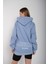 Kadın Mad For Nothing Baskılı Oversize Kapüşonlu Sweatshirt 1