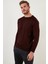Yünlü Slim Fit Bisiklet Yaka Triko Kazak Erkek Kazak 518BISIKLET 4