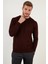 Yünlü Slim Fit Bisiklet Yaka Triko Kazak Erkek Kazak 518BISIKLET 3