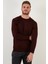 Yünlü Slim Fit Bisiklet Yaka Triko Kazak Erkek Kazak 518BISIKLET 2