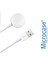 Apple Watch Uyumlu 8 41MM - 45MM Manyetik USB Şarj Cihazı 1m - AL3073 Beyaz 4