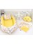 Kelebek Serisi Sarı Babynest Set Ponponlu 1