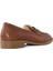 Kahverengi Loafer Deri Ayakkabı Kadın 338 23412-16512 5