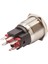 22E-G1Z-E 22MM Çıkık Anahtarlı Işıklı Metal Buton - Sarı 2