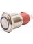 16D-P1-E 16MM Düz Yaylı Işıklı Metal Buton - Mavi 1