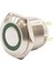 16H-P1-E 16MM Düz Yaylı Işıklı Metal Buton - Yeşil 1