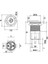 16D-G1-C 16MM Çıkık Yaylı Işıklı Power Metal Buton - Beyaz 3
