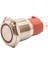 16D-P1Z-E 16MM Düz Anahtarlı Işıklı Metal Buton - Kırmızı 1
