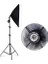 Softbox 4 Duylu Softbox (1 Adet) + 2 M Işık Ayağı +4 Adet 20 Watt LED Lamba (Toplam 7200 Lümen) 2