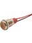 10L-P1 10MM 12-24V Kablolu Metal Sinyal Lambası - Sarı 1