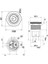 19D-P1-EC 19MM Düz Yaylı Işıklı Power Metal Buton - Beyaz 3