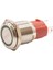 16D-P1-E 16MM Düz Yaylı Işıklı Metal Buton - Yeşil 1