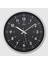 221-G Serisi Metal Görünümlü Sessiz Akar Modern Kadran Duvar Saati 30 cm 1