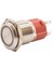 16D-P1-E 16MM Düz Yaylı Işıklı Metal Buton - Beyaz 1