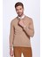 Polo Yaka Merino Yün Camel Triko 1