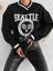 Seattle Baskılı 3 Iplik Oversize Sweatshirt 5