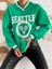 Seattle Baskılı 3 Iplik Oversize Sweatshirt 1